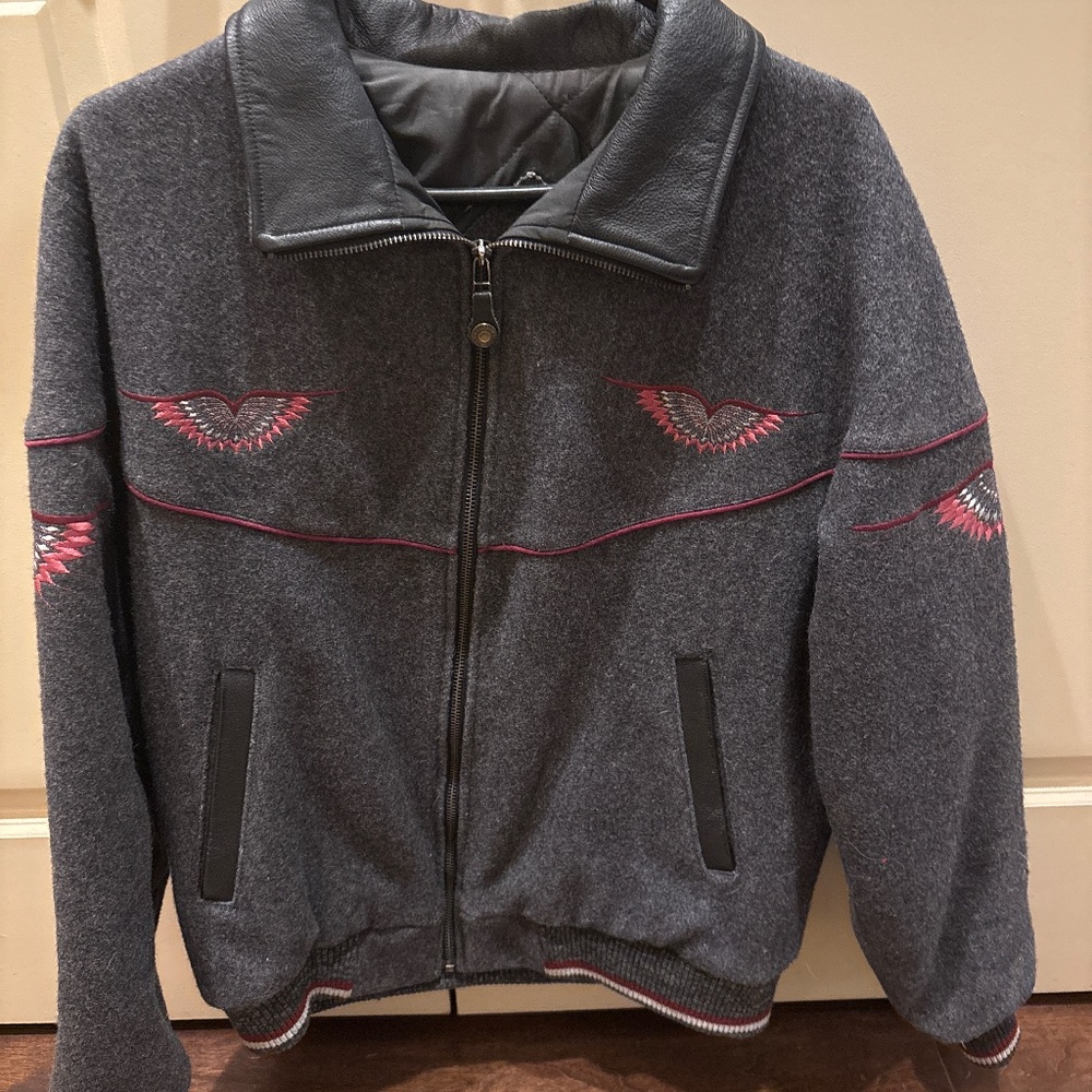 Mid-West Garment Co. Wool/leather jacket
